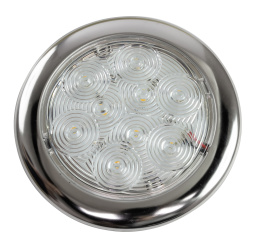 Светильник каютный светодиодный, нержавеющий корпус (00702-WH)